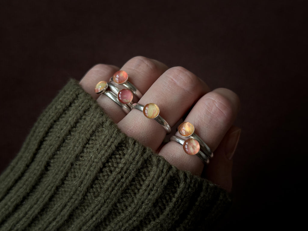 Citrus Stack Rings - Sterling Silver