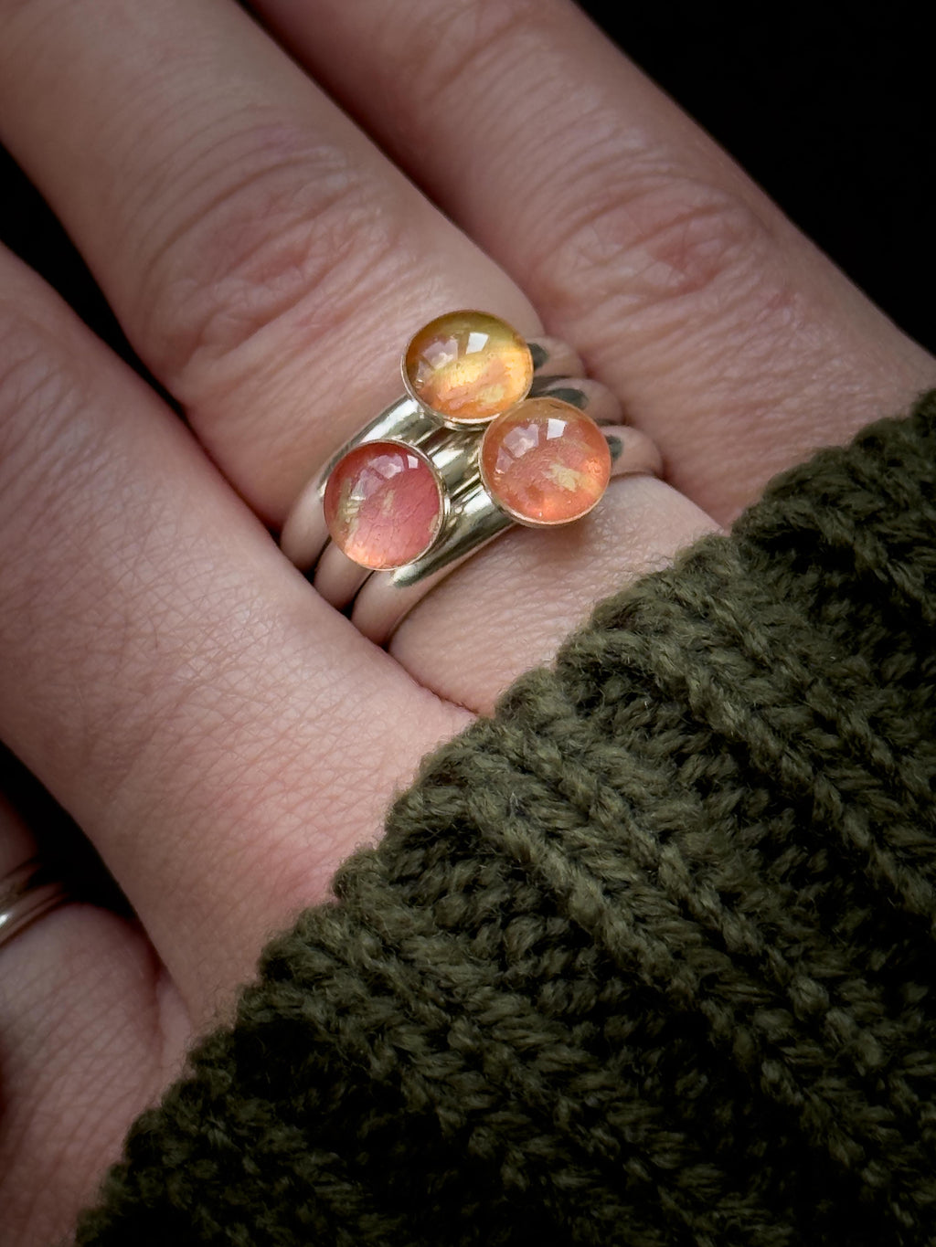 Citrus Stack Rings - Sterling Silver