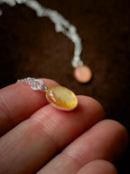Amber Bloom Pendants - Sterling Silver