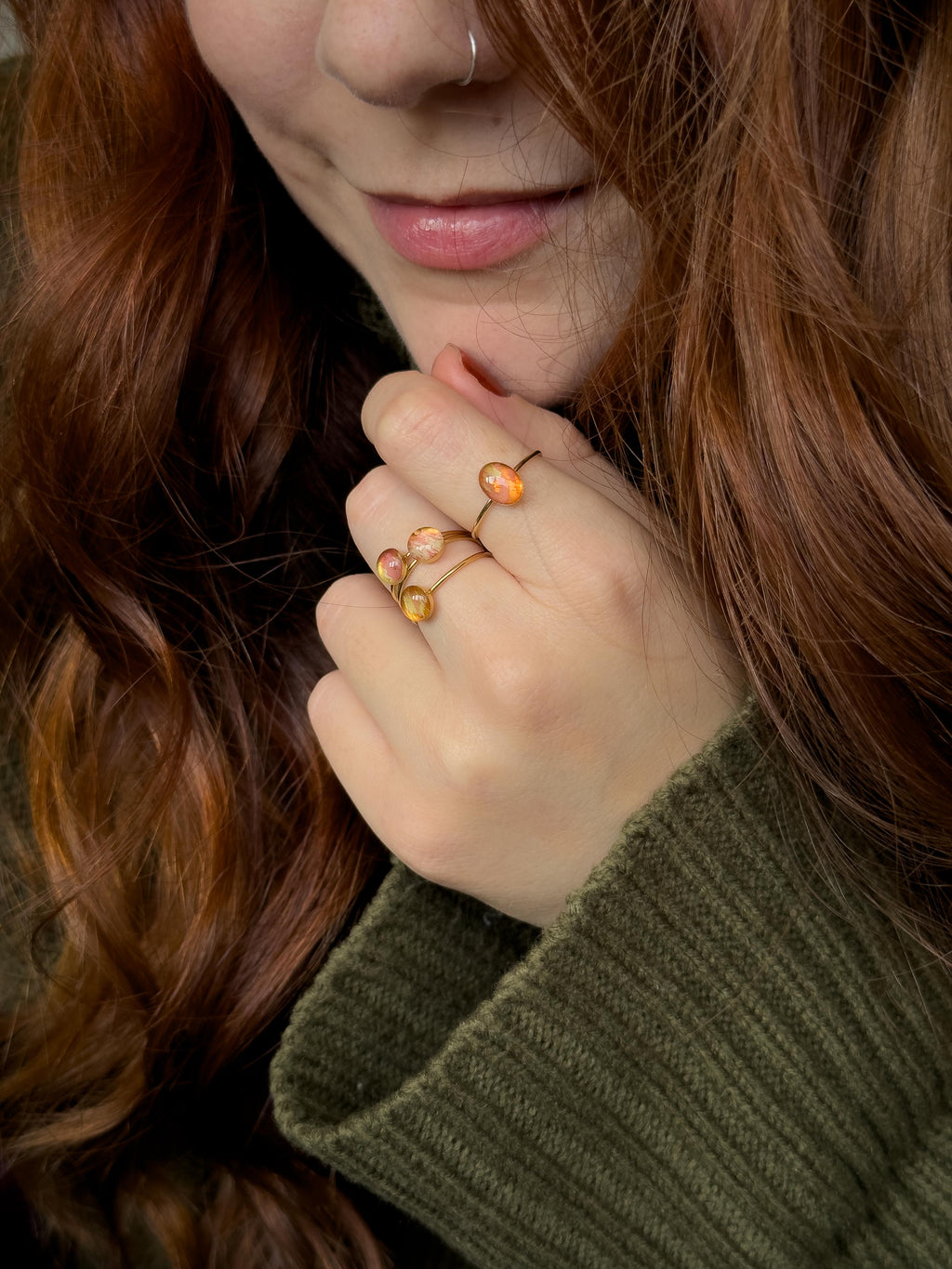 Blush Stack Rings - 14k Gold-filled